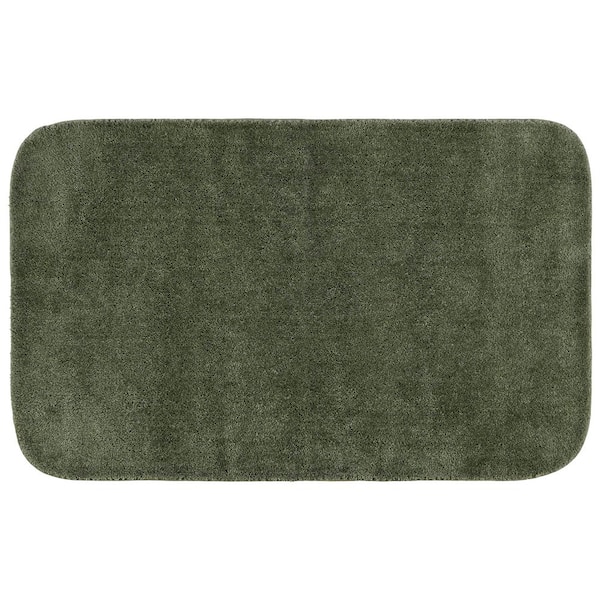 Garland Rug Traditional Deep Fern 30 in. x 50 in. Washable Bathroom Accent Rug