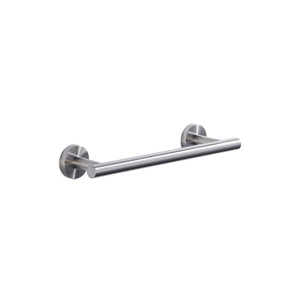 12 in. Wall Mounted Single Towel Bar in Brushed Nickel