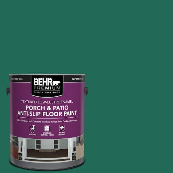 BEHR PREMIUM 1 gal. #S-H-480 Forest Rain Textured Low-Lustre Enamel Interior/Exterior Porch and Patio Anti-Slip Floor Paint