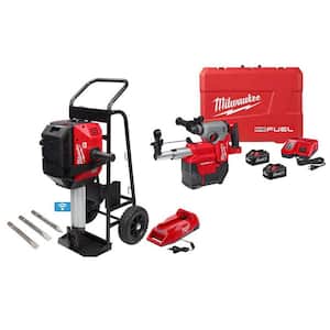 MX FUEL Lithium-Ion Cordless 25 x 32 1-1/8 in. Breaker Kit with M18 FUEL 1 in. SDS-Plus Rotary Hammer/Dust Extractor Kit