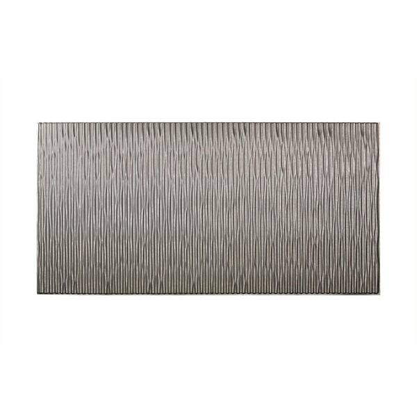 Fasade Dunes Vertical 96 in. x 48 in. Decorative Wall Panel in Galvanized Steel