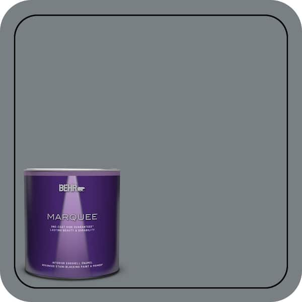 BEHR MARQUEE 1 qt. #N450-5 Intergalactic One-Coat Hide Eggshell Enamel Interior Paint & Primer