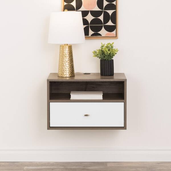 prepac floating nightstand