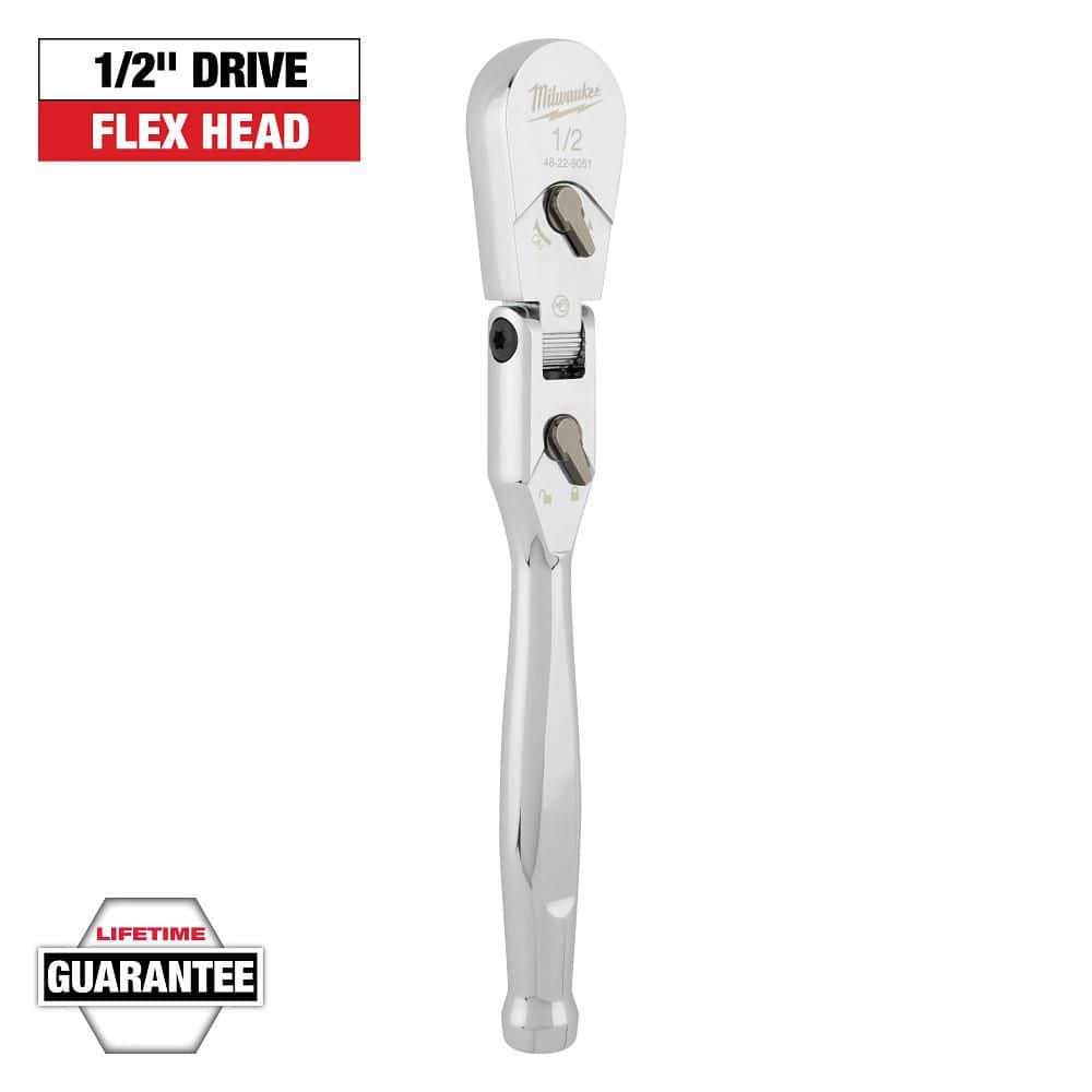 Milwaukee 1/2 in. Drive 11 in. Flex Head Ratchet 48-22-9051 - The