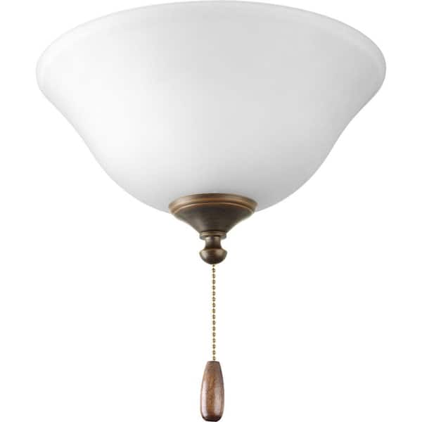 Progress Lighting AirPro 3-Light Antique Bronze Ceiling Fan Light