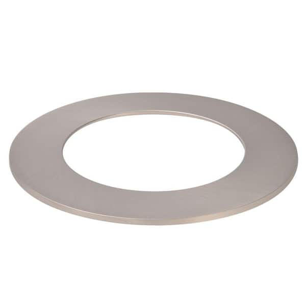 HALO 4 in. Satin Nickel Recessed Ceiling Light LED Designer Trim Ring