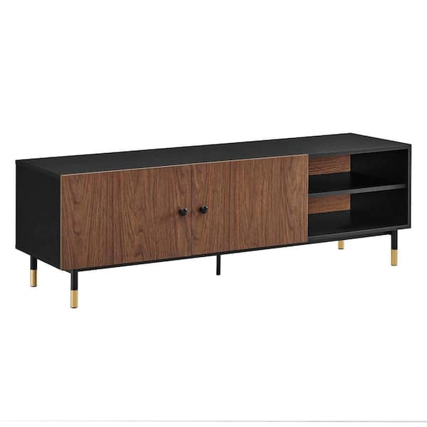 Nexus 60 in. TV Stand in Black Walnut