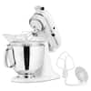 KitchenAid Artisan 5 qt. 10-Speed Ice Blue Stand Mixer With Flat Beater, 6-Wire  Whip and Dough Hook Attachments KSM150PSIC - The Home Depot