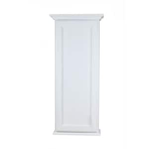 Leesburg 4.25 x 15.5 x 43.5 White Enamel Bathroom Storage Wall Cabinet