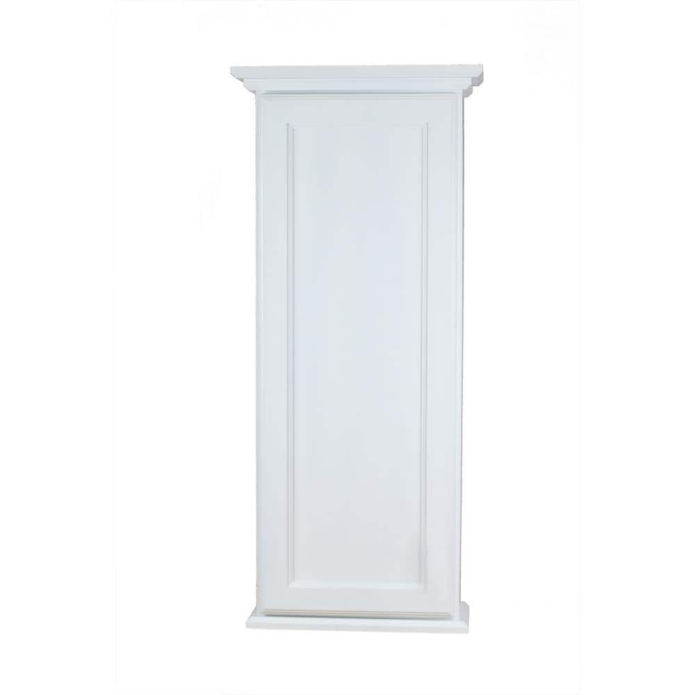 Leesburg 4.25 in. x 15.5 in. x 49.5 in. White Enamel Bathroom Storage Wall Cabinet price history on PriceWatchPro