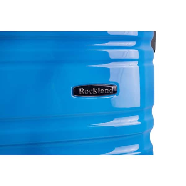 Rockland 2Tone Blue 20 in. Expandable Hardside Spinner Carry on