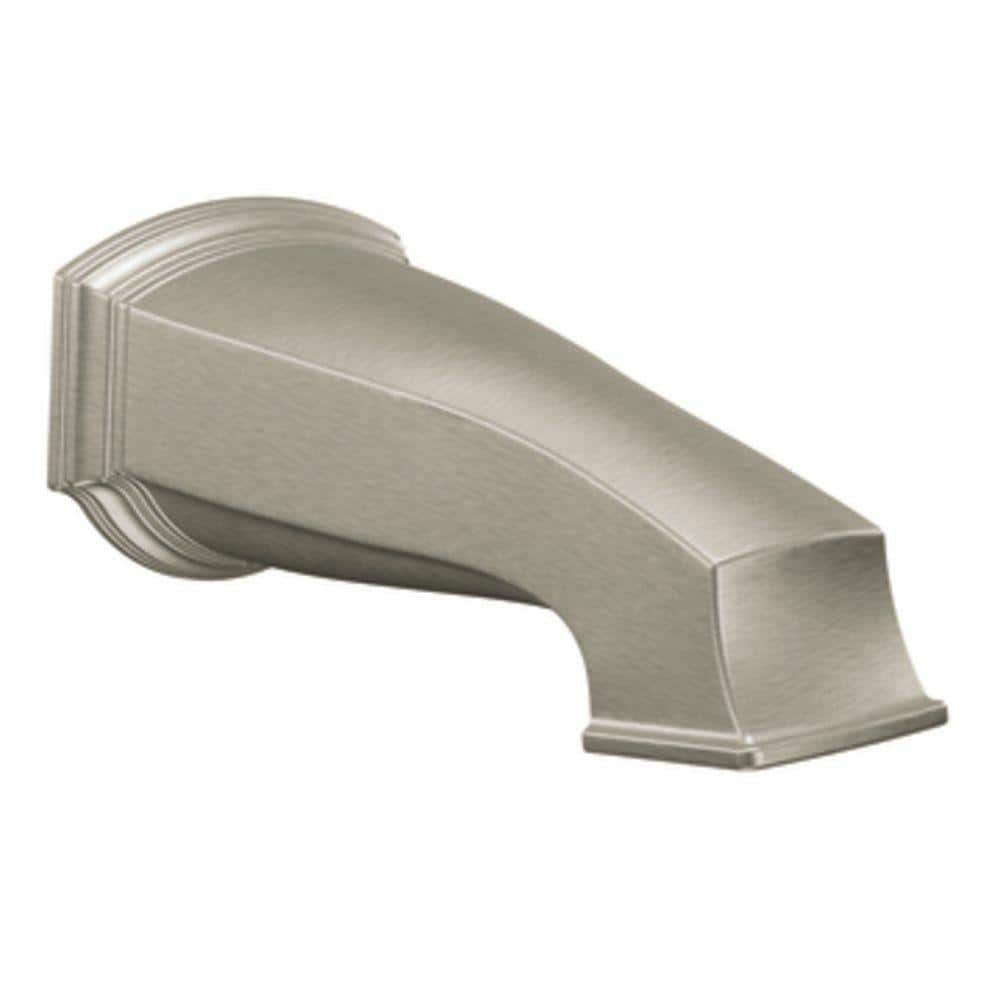 MOEN Rothbury Non Diverter Spouts In Brushed Nickel S3860BN   Brushed Nickel Moen Tub Spouts S3860bn 64 1000 