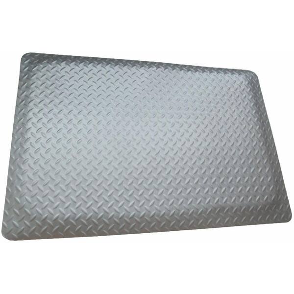 Rhino Anti-Fatigue Mats Diamond Brite Reflective Metallic Double Sponge 36 in. x 60 in. Vinyl Anti Fatigue Mat