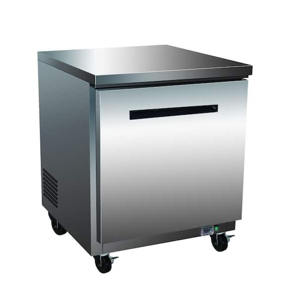 Maxx Cold X-Series 6.5 cu. ft. Single Door Undercounter Commercial Freezer in Stainless Steel