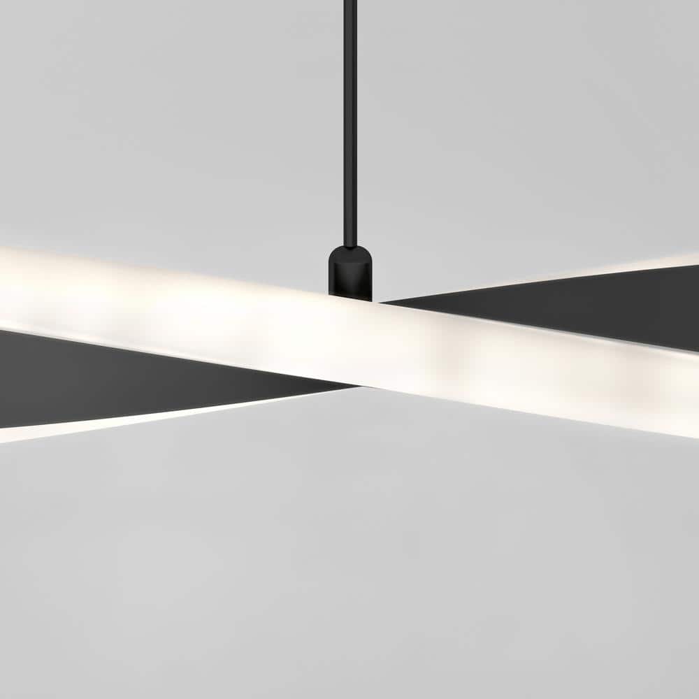 Finley Matte Black Linear LED Pendant Light Fixture