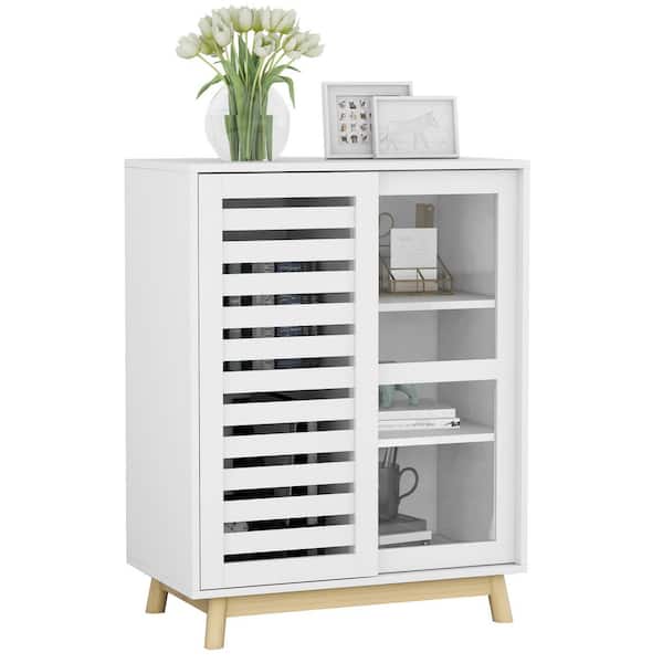 Tileon 31.5 in. W x 15.75 in. D x 34.25 in. H in White MDF Ready to Assemble Floor Base Kitchen Cabinet