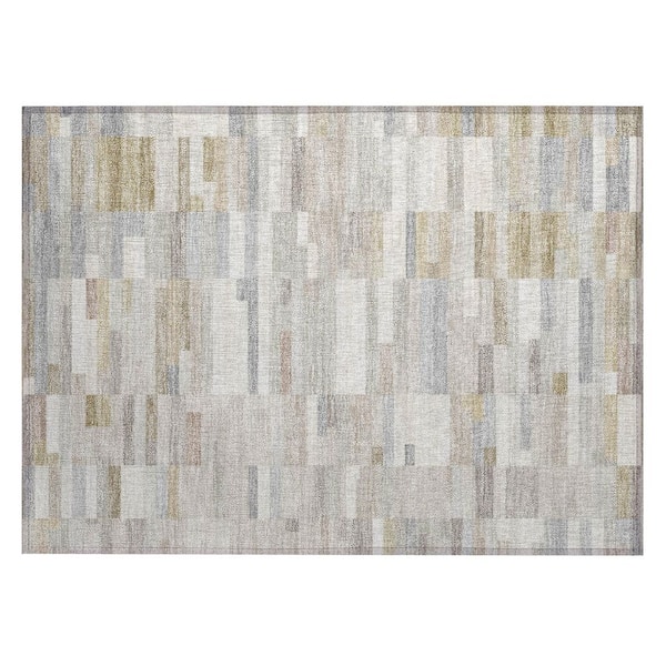 Chantille Machine Washable Indoor/Outdoor Abstract ACN3107 Ivory 3 ft. x 4 ft. Area Rug