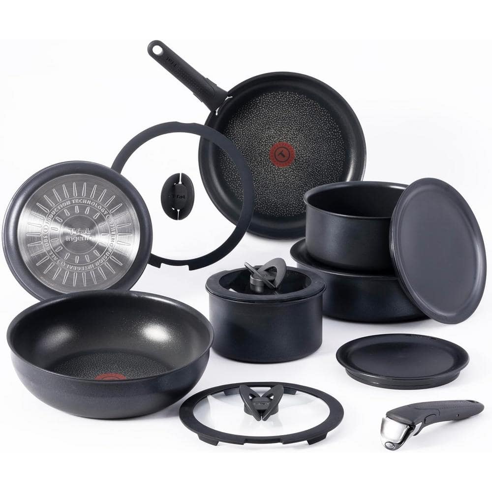 Aoibox 11-Piece Granite Multi-Color Induction Non-Stick Cookware Set with Detachable  Handles SNPH002IN447 - The Home Depot