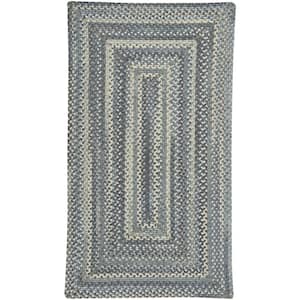 Tooele Blue Jean 5 ft. x 8 ft. Concentric Area Rug