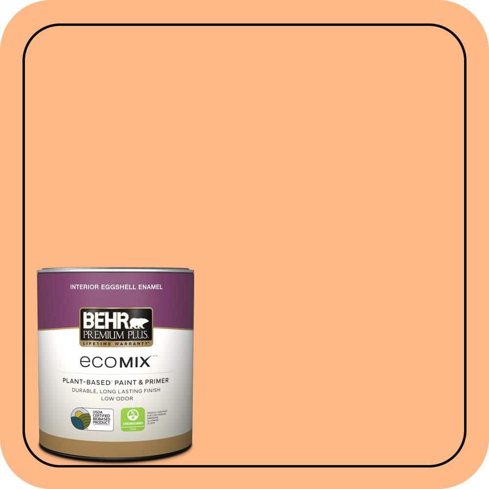 1 qt. #250B-4 Coral Gold Eggshell Enamel EcoMix Plant-Based Interior Paint & Primer product image for price tracking