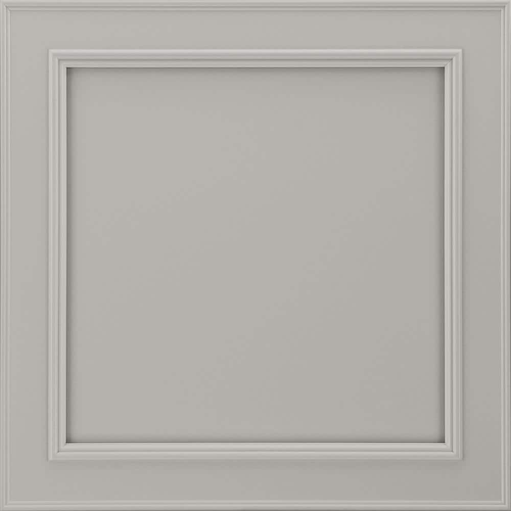 American Woodmark Reading 14 9/16 x 14 1/2 in. Cabinet Door Sample in Slate, Grey 97343