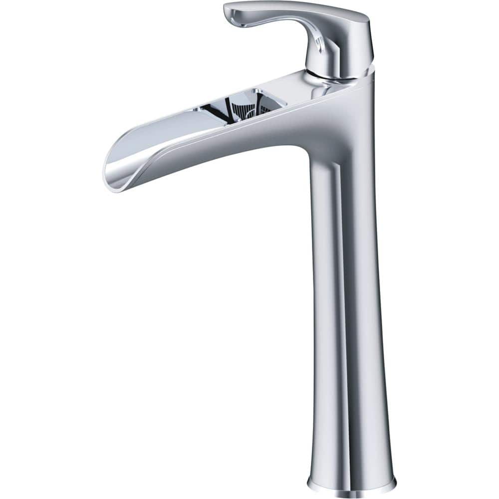 Aegean Polished Chrome Single-Handle Vessel Sink Faucet