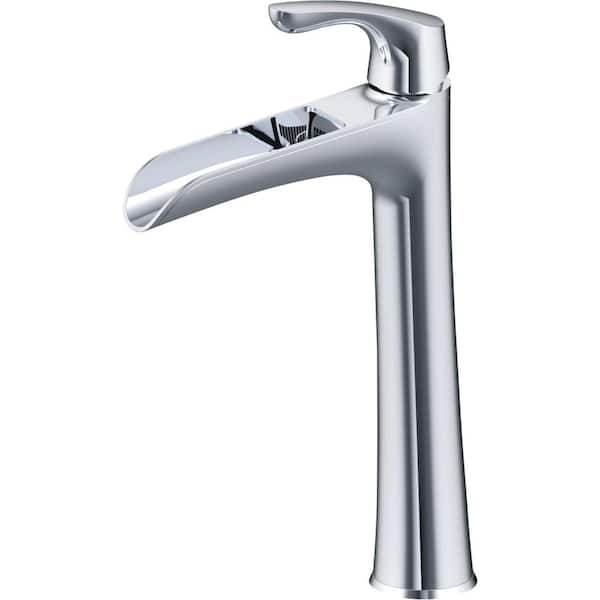 CMI Aegean Single Handle Vessel Sink Faucet in Polished Chrome 1926443