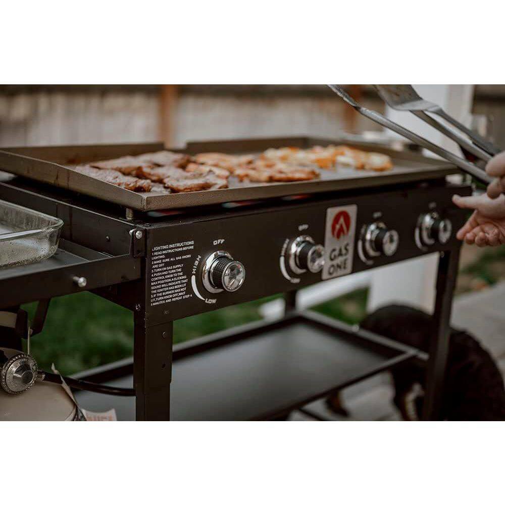 36-Inch Black Propane Gas Foldable Griddle Cooking Station