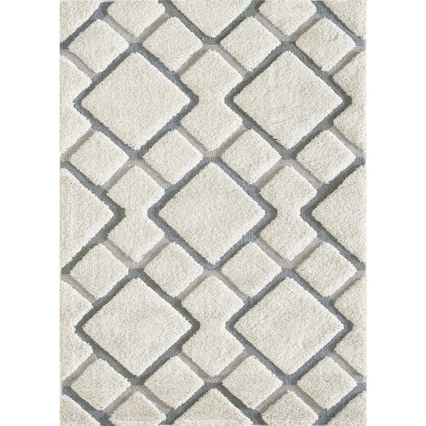 HomeRoots Multi-Color 3 ft. x 5 ft. Geometric Area Rug