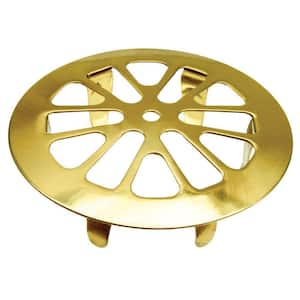 2 in. Snap-In Tub Strainer in Polished Brass