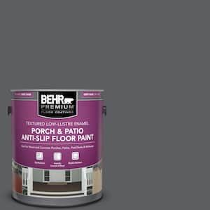 1 gal. #N500-6 Graphic Charcoal Textured Low-Lustre Enamel Interior/Exterior Porch and Patio Anti-Slip Floor Paint