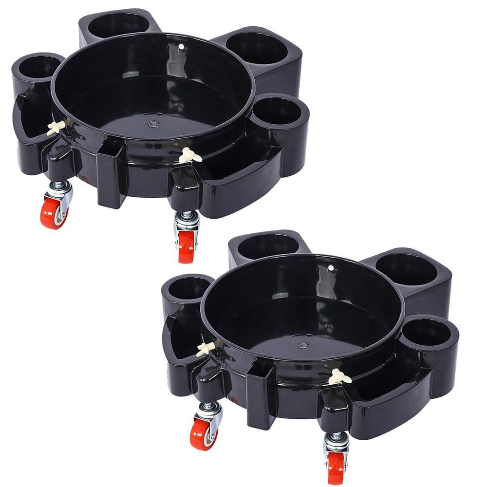 Ami 2-Pieces Set 5 Gal. 250 lbs. Rolling Bucket Dolly with 5 Swivel Casters Removable Bucket Dolly for Car Wash Dolly price history on PriceWatchPro