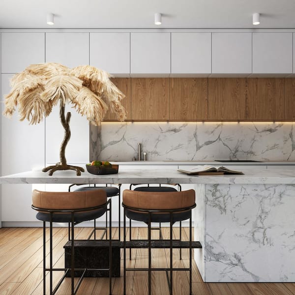 Ariana 30 in. Bronze Tropical Palm Tree Table Lamp with Natural Jute Shade