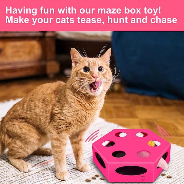 Pet Cat Toy Spring /Suction Cup /Bell Mice Mouse Feather Toy Funny Fur