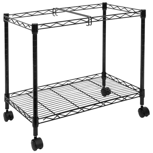 Costway Metal Rolling File Cart for Letter Size and Legal Size Folder Storage 