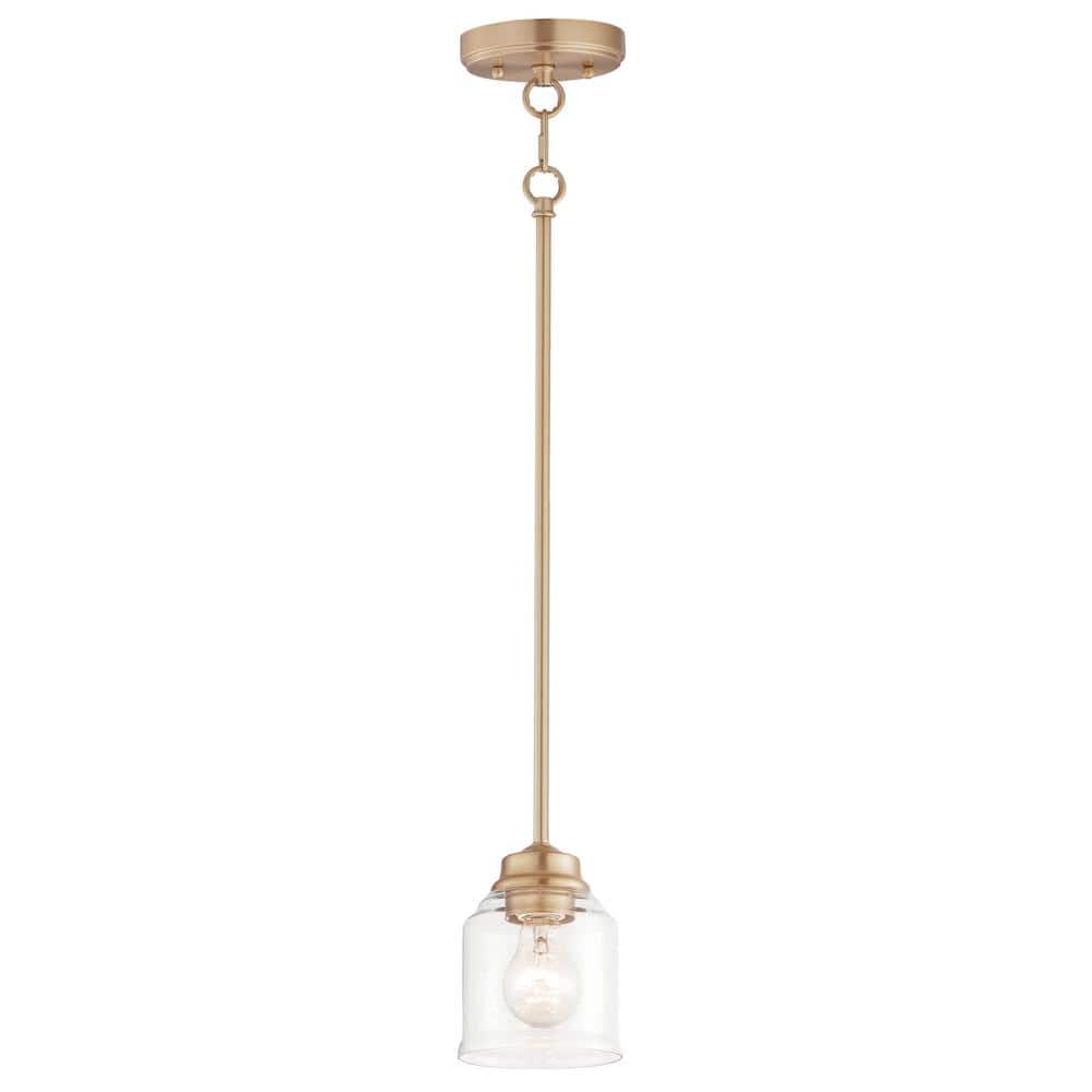 Acadia 1-Light Satin Brass Pendant Light price history on PriceWatchPro