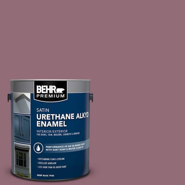BEHR PREMIUM 1 gal. #S120-6 Full Glass Urethane Alkyd Satin Enamel Interior/Exterior Paint