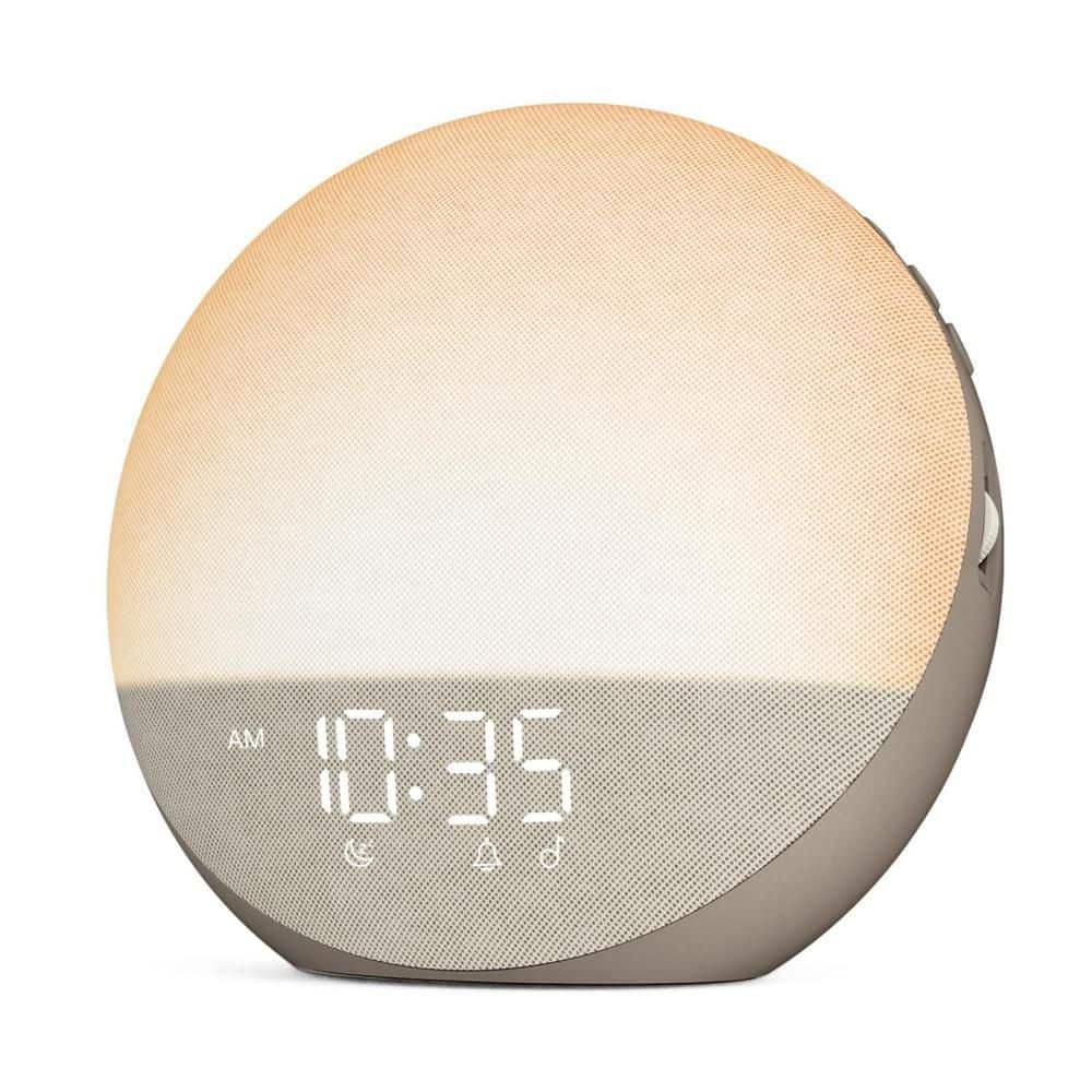 Sunrise Alarm Clock with Bluetooth Speaker for Bedroom, Natural Wake Up, Dimmable Clock, White Noise Machine, Cocoa price history on PriceWatchPro