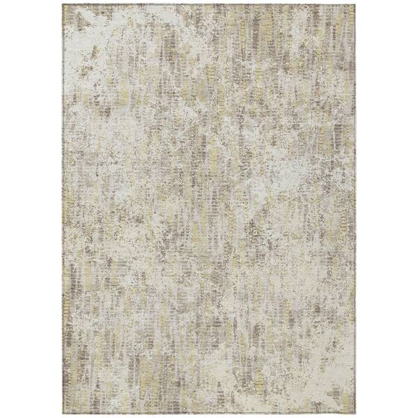 Chantille Machine Washable Indoor/Outdoor Abstract ACN2784 Ivory 10 ft. x 14 ft. Area Rug