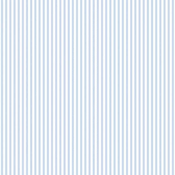 Unbranded Smart Stripes 3 Blue/White Shirt Stripe Matte Finish Non-Pasted Vinyl on Non-Woven Wallpaper Sample