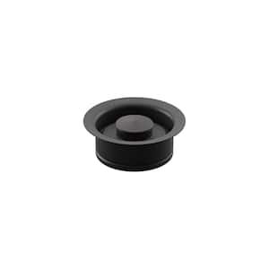 Disposal Flange with Stopper in Matte Black