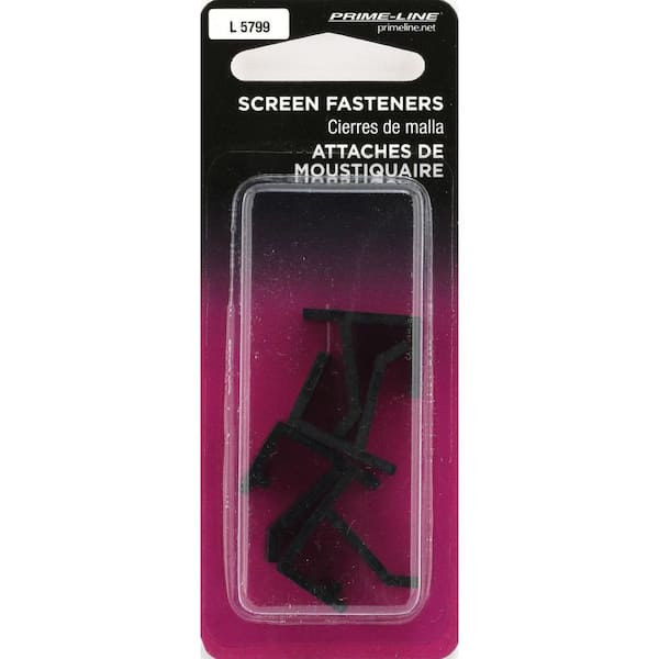 Prime-Line Screen Frame Holder, Top and Bottom, Black, Vinyl (2