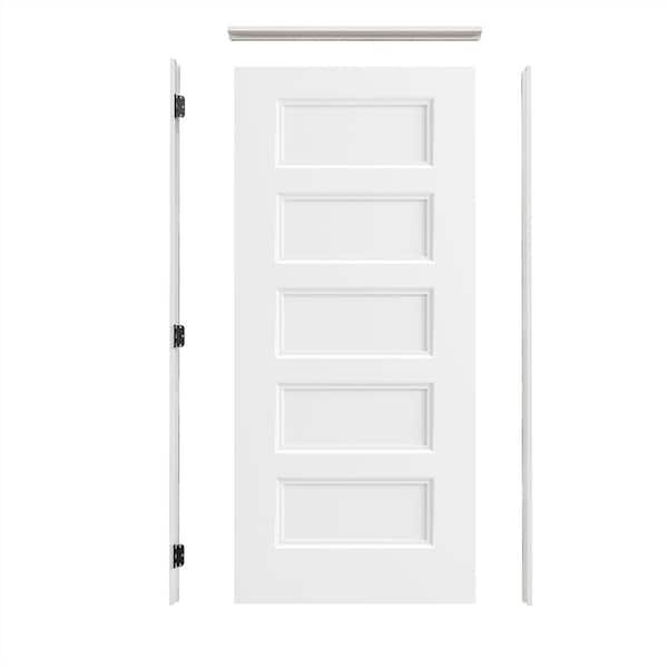 JELD-WEN 30 in. x 80 in. Rockport Primed Right-Hand Smooth Molded JELD-WEN 30 in. x 80 in. Rockport Primed Right-Hand Smooth Molded