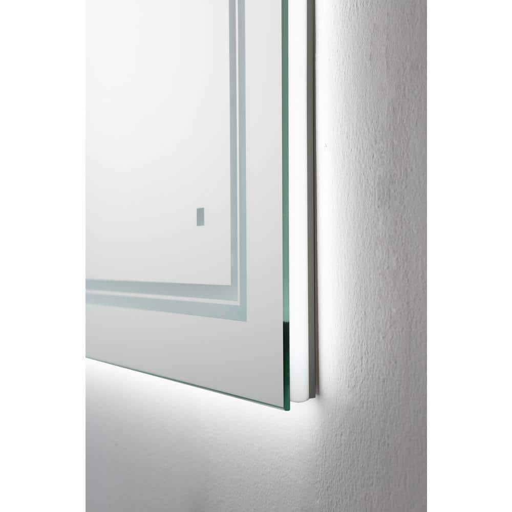 Soho Sleek LED Lighted Bathroom Mirror 72"x36" with Defogger and Dimmable Ambience