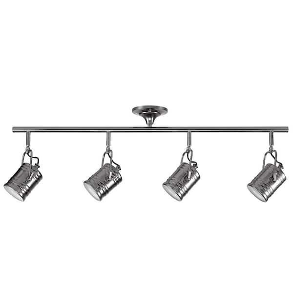 Globe Electric 2.89 ft. 4-Light Dark Pewter Track Light Kit