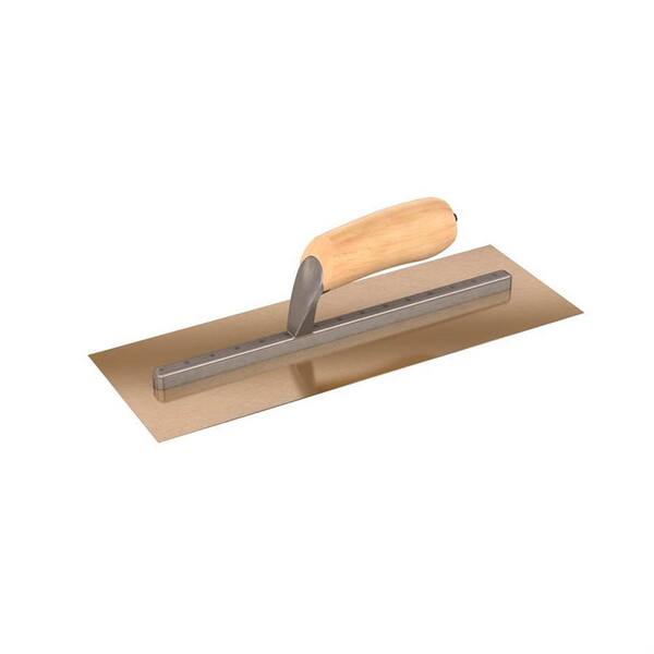 Bon Tool 14 in. x 5 in. Stainless Steel Trowel with Wood Handle