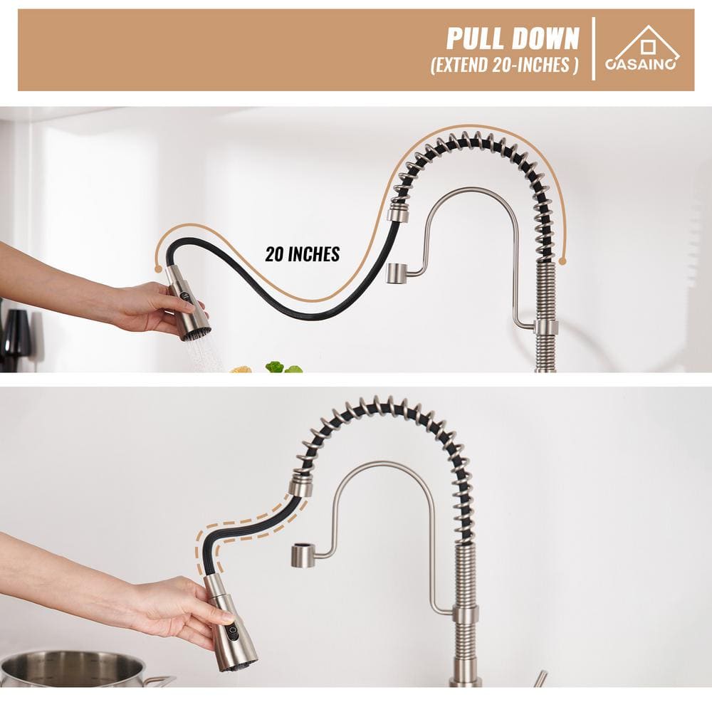 32'' Stainless Steel Undermount Kitchen Sink with Faucet and Accessories