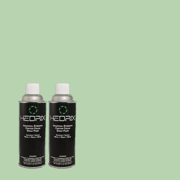 Hedrix 11 oz. Match of 460D-4 Aloe Essence Semi-Gloss Custom Spray Paint (2-Pack)