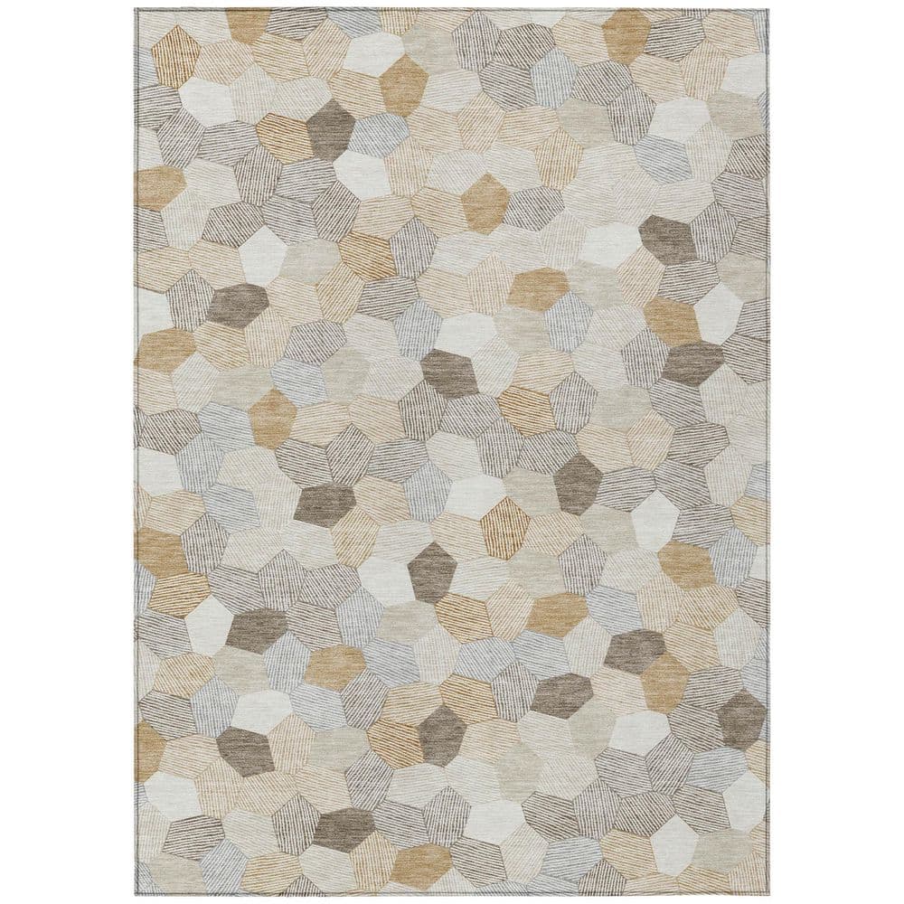 Chantille Machine Washable Indoor/Outdoor Abstract ACN2573 Ivory 5 ft. x 7 ft. 6 in. Area Rug price history on PriceWatchPro
