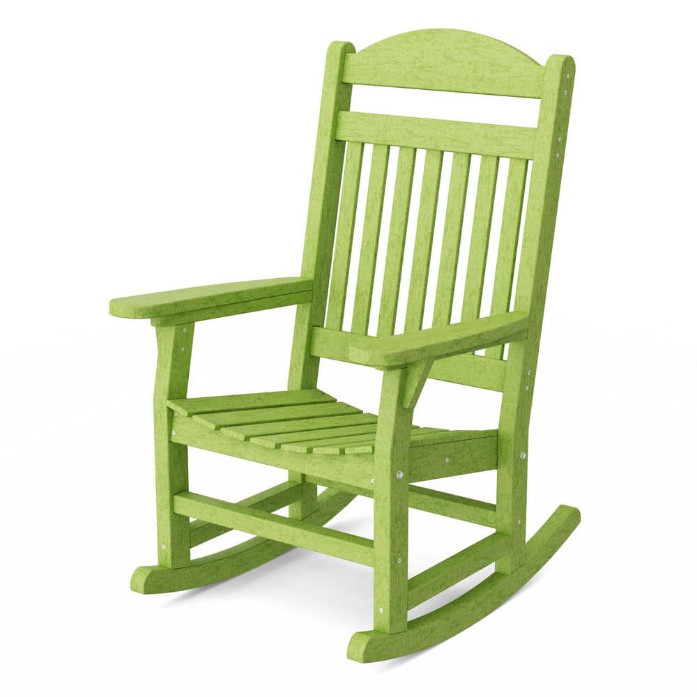 Wildridge Heritage Lime Green Traditional Rocking Chair Plastic